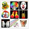 Halloween Clown Costume Kit: Nose, Shoes, Mask, Face Paint, Wig, Hat