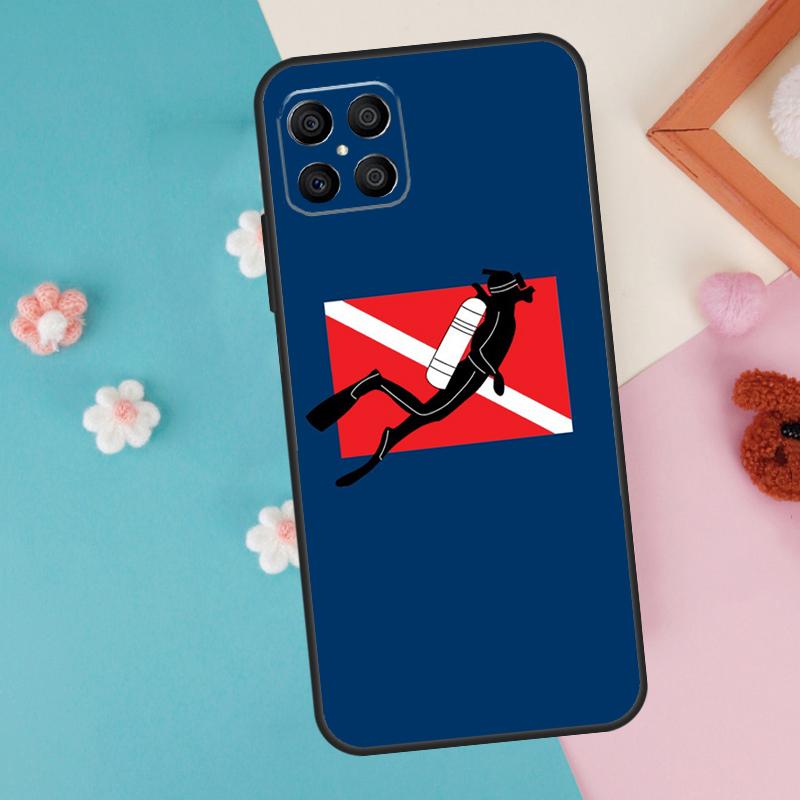 Чехол-чехол с флагом дайвера для Honor 200 Pro 50 70 90 X9a X8a X8 X9 X8b X9c X9b Honor Magic 7 5 6 Lite Pro