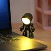 1pc Mini Night Light, LED Cartoon Cute Robot Design Lamp, Desktop Ornament, Table Lights, Holiday Gifts