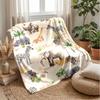 Rural Farm Animals Theme blanket Lightweight Warm Flannel Blanket Decorative Throw Blanket for Home Decoration