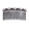 20 Teeth Girls Hairband Headwear Hair Clip Inserted Hair Comb Bangs Hairpins Rhinestone Buttons