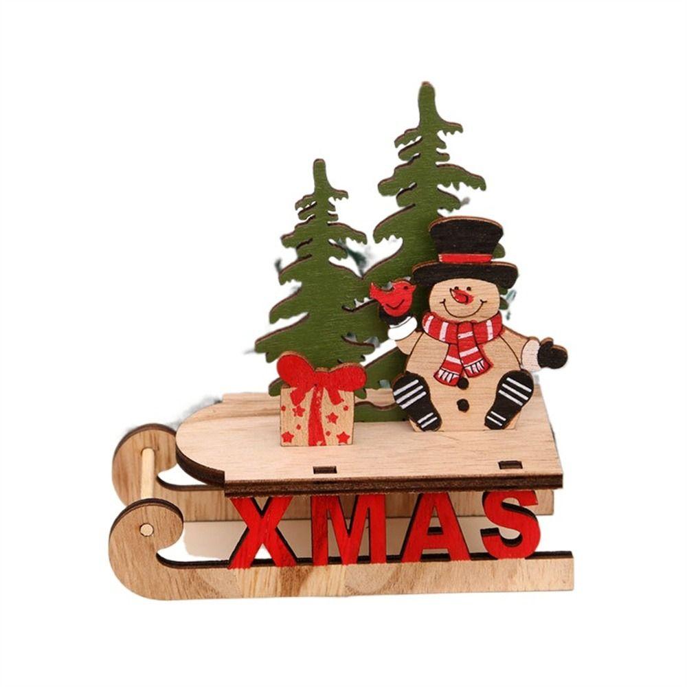 Christmas Tree Santa Snowman Christmas Decorations DIY Assembly Assembly Decorations Xmas Sled
