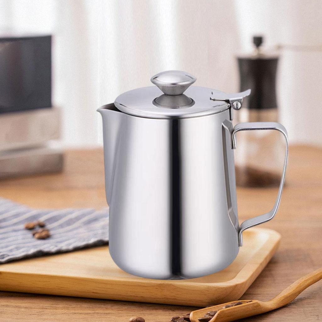 Milk Frothing Pitcher Barista Tool Espresso Machine Accessory Steaming for Home