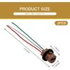 Pack-2 Automotive 7443 Brake Light Bulb Holder, Socket Pigtail Harness Connector, Waterproof ulation Plastic Female Adapter, for 7443/T20 Bulb