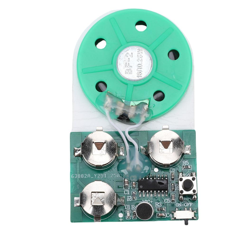 4 Minutes Sound Recording Module Single Key Music Recording Playback Module with Speaker for Crafting Voice Greeting