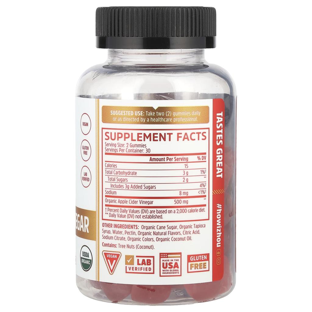 Apple Cider Vinegar, Harvest Apple, Veggie Gummies 60
