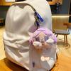 Adorable Plush Doll Keychain Cute Cartoon Design For Students And Couples
