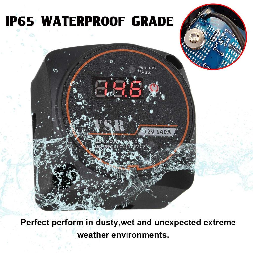 12 В 140 А индикатор напряжения аккумуляторной батареи реле напряжения VSR автоматическая зарядка для Polaris для лодок Artic Cat