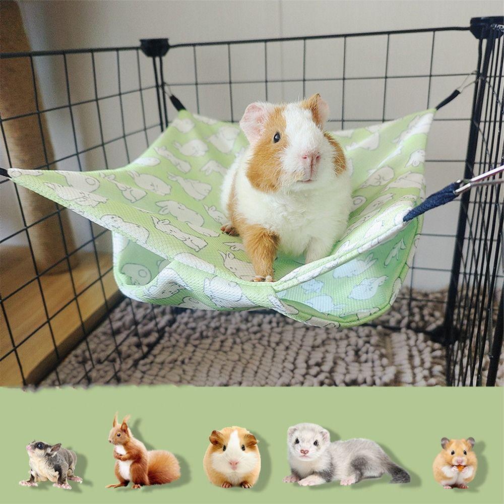 Летняя Охлаждающая Подвесная Кровать для Хомяка Дышащий Спальный Мешок для Белки Сахарный Посум Белка Хорек