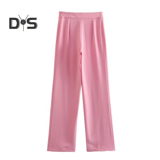 2 шт./компл. женский офисный наряд с лацканами, длинный рукав, одна пуговица, пиджак, высокая талия, длинные брюки, комплект деловой рабочей одежды