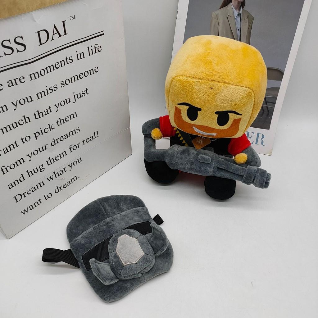 Плюшевая кукла Roblox Minigunner Masked Man: Мягкая набивная коллекционная фигурка со съемной маской