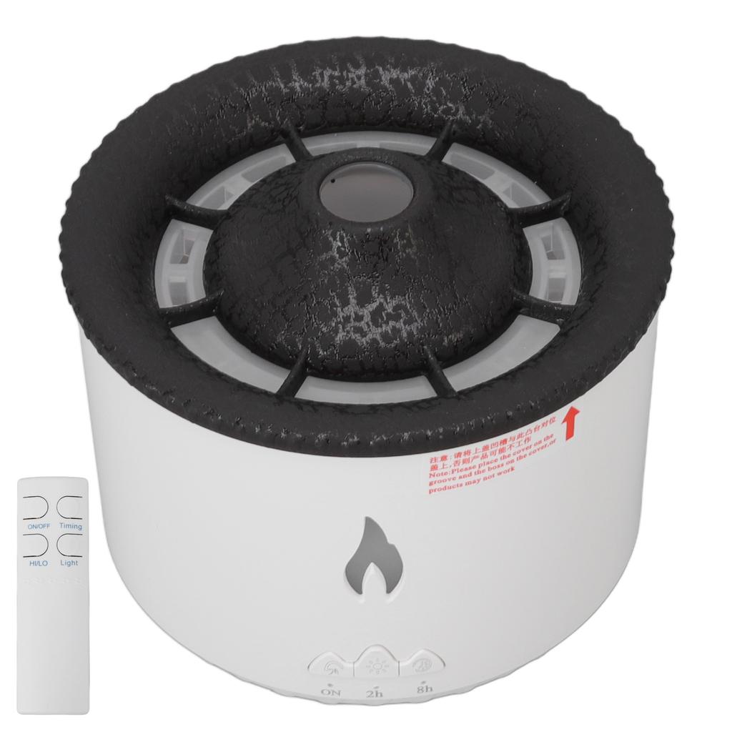 Ароматический диффузор Flame Seajelly, распыляющий увлажнитель, дымовое кольцо с дистанционным управлением, черный, трещиноватый, синий