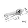 Men's Creative Crystal Zircon Diamond Triangle Tie Clip