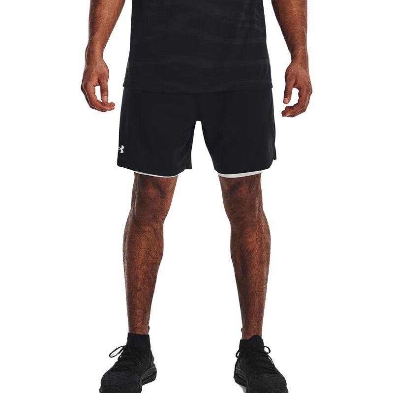 Under Armour Однотонные шорты со шнуровкой, мужские шорты, черные 1373764-001