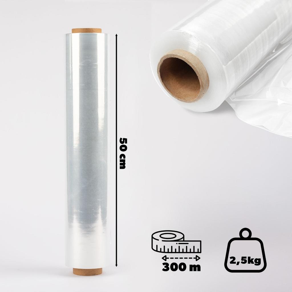 KADAX Stretch Folia Strecz Transparentna mocna 2,5kg 300m