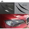 Carbon Fiber Headlight Eyebrows Eyelids For BMW X6 35i 50i xDrive E71 Car Front Lamp Cover Sticker Fiber Glass Matt Black Primer