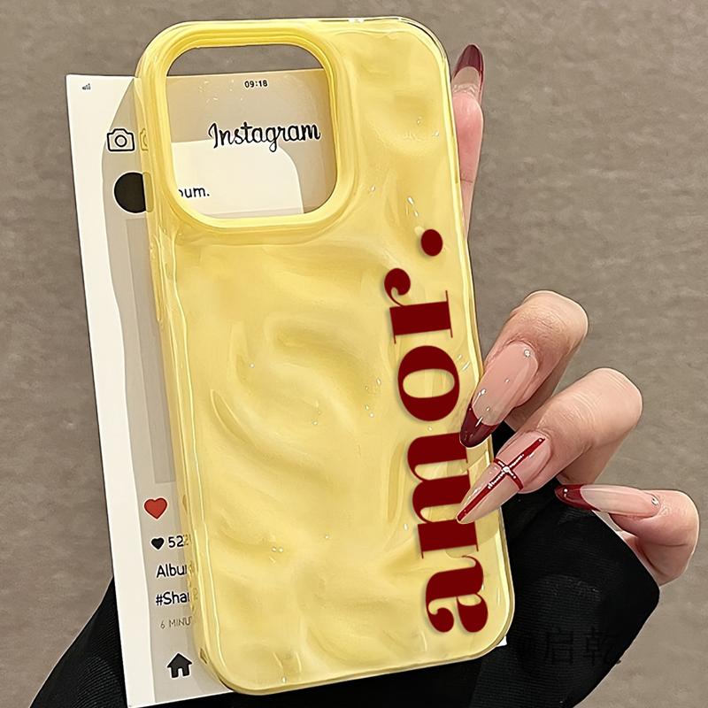 Модный красный чехол для телефона с английским узором Amor для iPhone 17 Air 16 15 13 14 12 11 Pro Max Plus 16E 17 Pro Y2K Продвинутый чехол