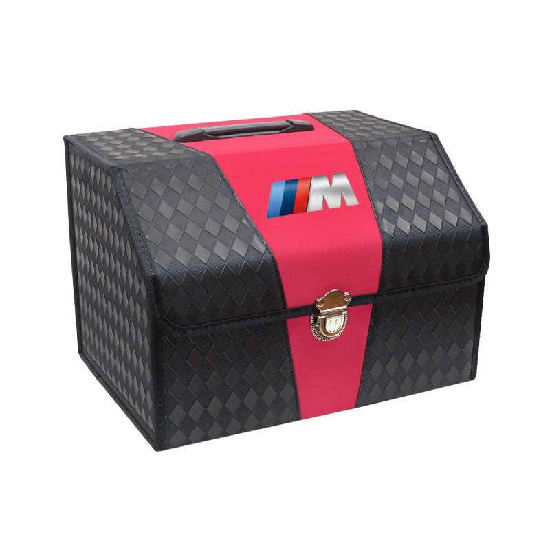 Leather Car Trunk Advanced Double Color Storage Box Valve Cap Accessories For BMW X1 X2 X3 X5 X4 X6 X7 iX3 F20 F10 F07 E70 E4