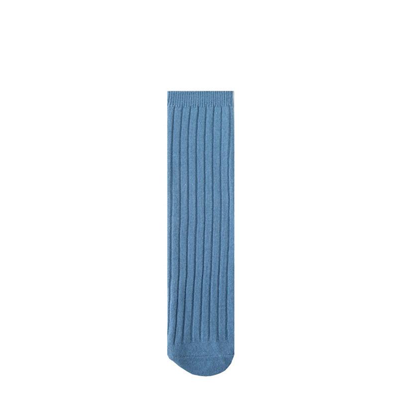 Soft Cotton Ribbed Knee High Socks for Baby Toddler Kids Breathable Solid Long Leg Warmers for Newborn Boys and Girls