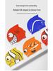 Children's Cartoon Fish Silicone Swim Cap - Waterproof, Non-slip, High Elasticity for Kids and Adults