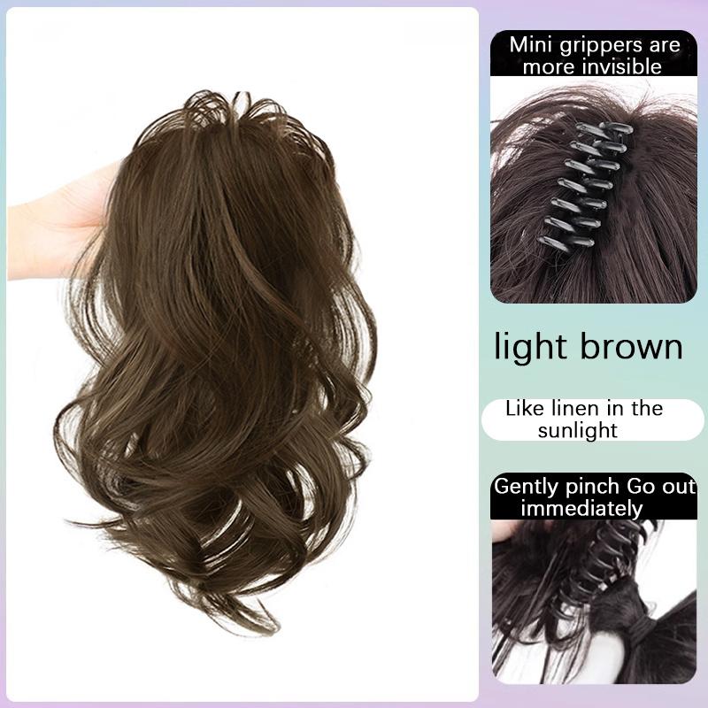 Парик с хвостиком-водопадом, наполовину завязанный в хвост, парик с хвостиком-фонтаном, синтетический парик, пушистый и натуральный, подходит для ежедневных встреч