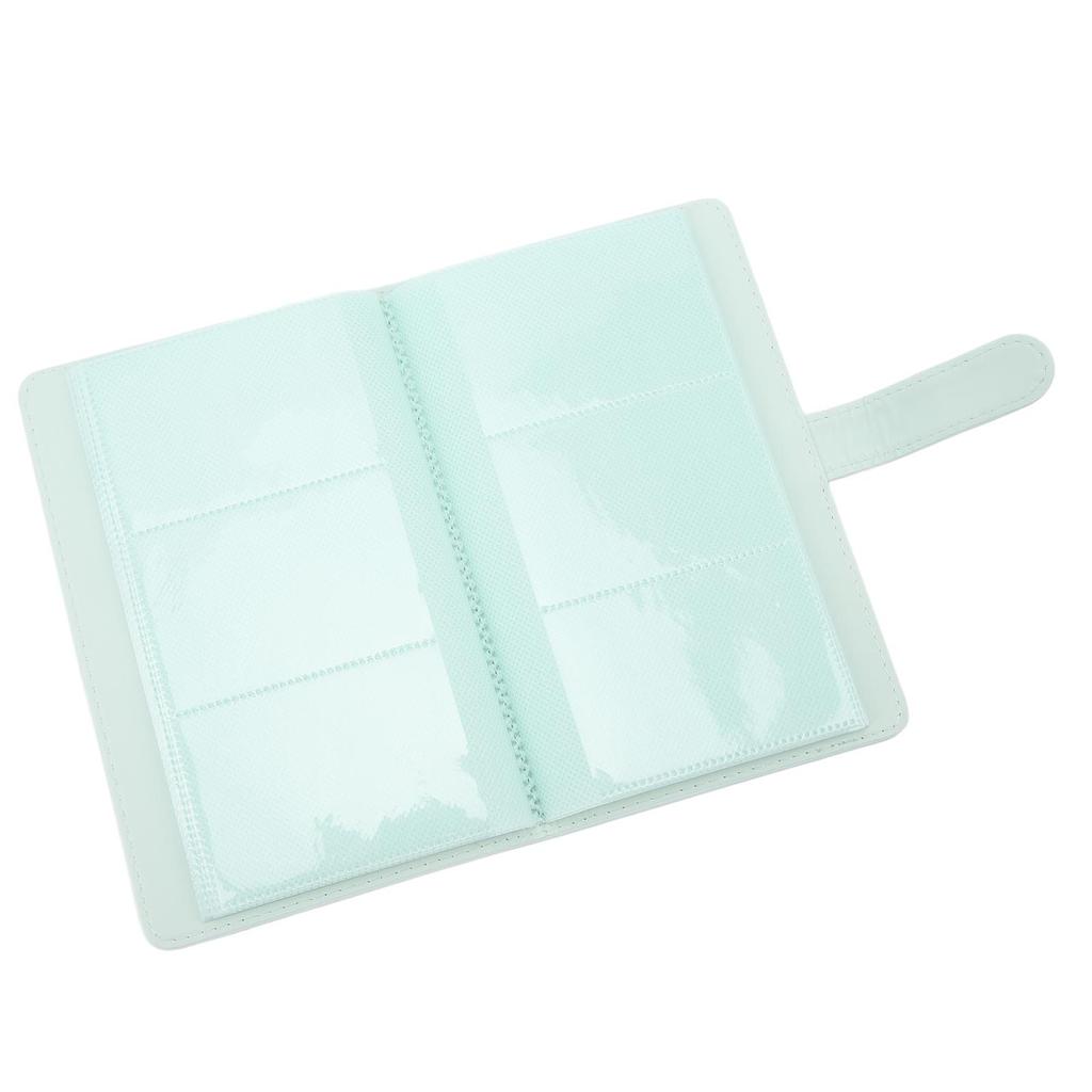 3 Inch 108 Pockets Photo Album PU Leather Mini Photo Album for Movie Tickets Business Cards