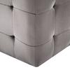 Nightstands 2 pcs Gray 30*30*30 cm Velvet Fabric