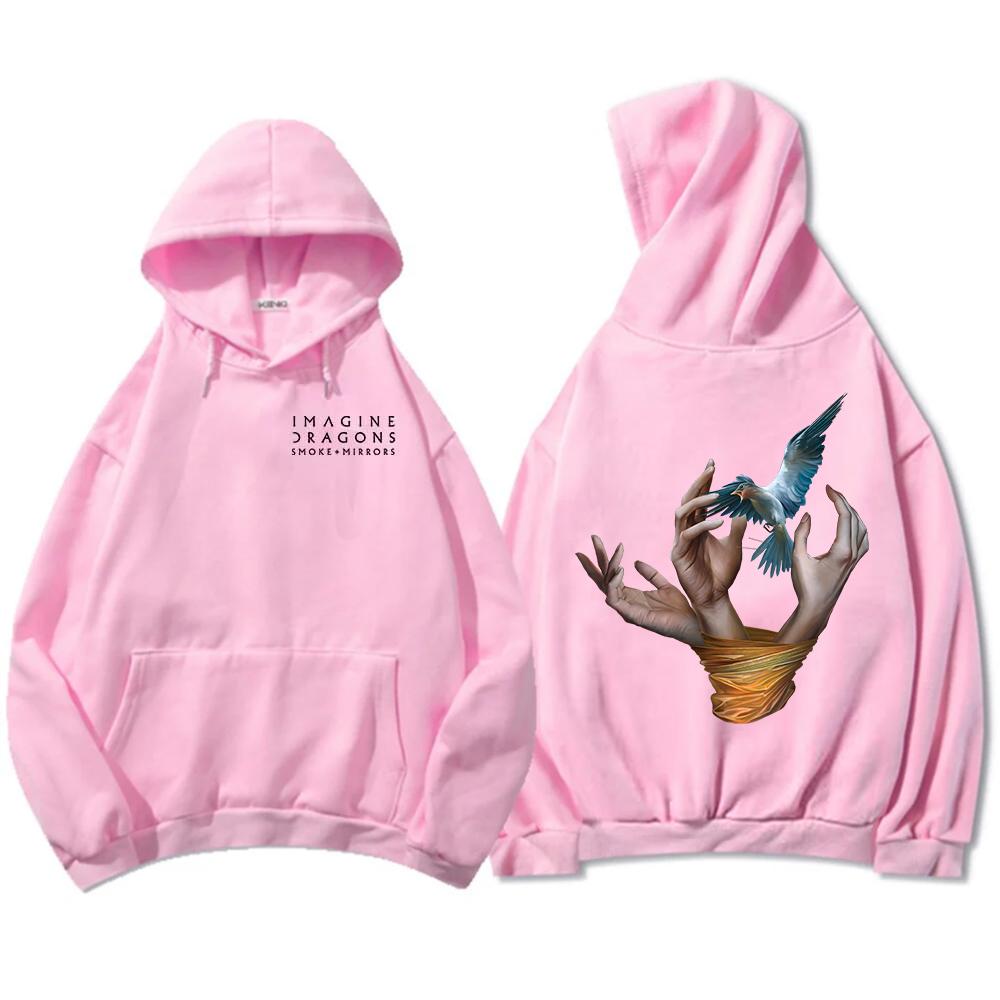 Band Imagine Dragons Hoodies Reflections From The Vault of Smoke + Mirrors Album Sweatshirts Long Sleeve Hooded Pullover Men Top