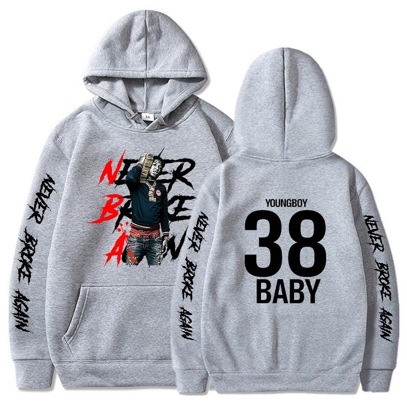 Never Broke Again Hoodies Men Fashion YoungBoy G