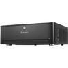 SilverStone SST-GD06B - Grandia Корпус ПК HTPC Micro ATX, Высокопроизводительный тихий воздушный поток, черный