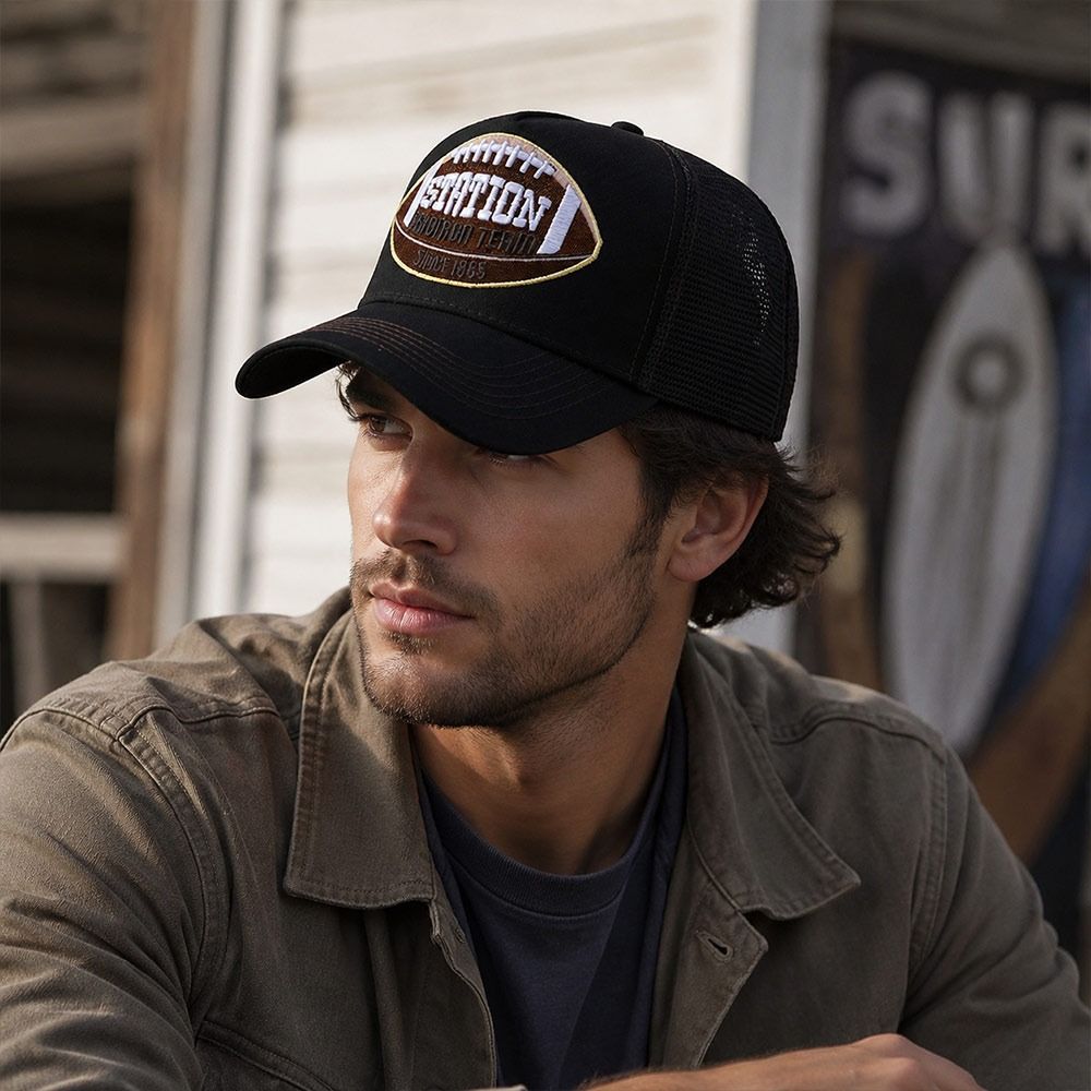 Breathable Baseball Cap Mesh Trucker Hat Streetwear Sun Hat for Men Women