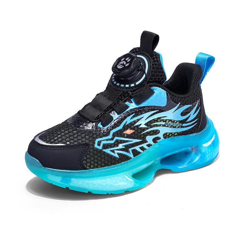 Kids Boys Breathable Mesh Soft Sole Athletic Running Sports Sneakers
