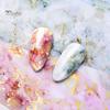 Puntos Nail Art Marble Stained Starry Sticker Pink Blue Foil Manicure Transfer Decals