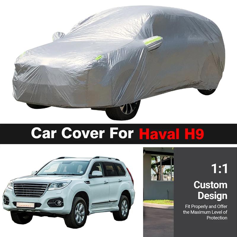 Полный чехол для автомобиля Great Wall Haval H9, уличный, летний, защита от УФ-лучей, солнца, дождя, снега, ветра, чехол для внедорожника