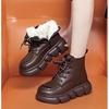 Зимние Новые Высококачественные Снежные Ботинки с Бархатом Ультра Толстые Хлопковые Ботинки Толстая Подошва Женские Повседневные Большие Хлопковые Ботинки