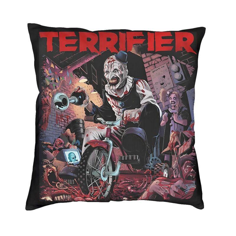Custom Nordic Style Clown Happy Holliday Halloween Terrifiers Throw Pillow Case Home Decor Cushion Cover 45x45cm Pillowcover