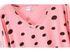 Modal Polka Dot V-Neck Nightdress - Women's Medium-Length, Loose Fit, Short Sleeve Home & Beach Dress