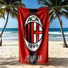 Ac Milan Beach Towel Quickdry Soft Microfiber Comfortable Lightweight Suitable For Sports Travel Swimming Yoga Bathroom Beach And Pool