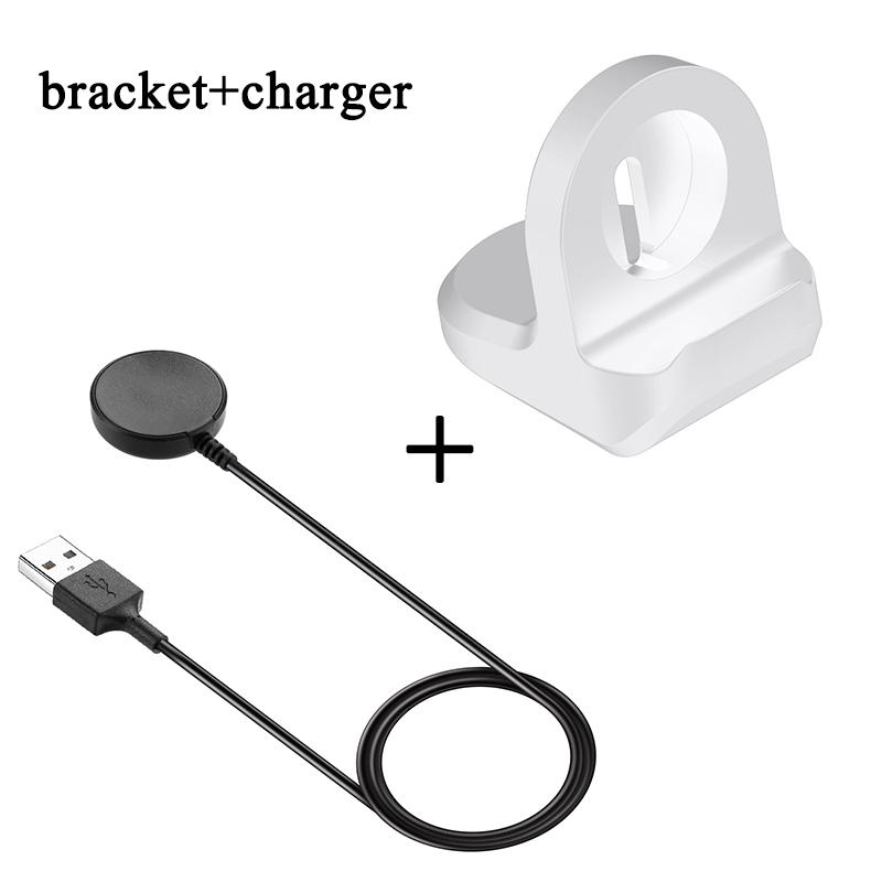 USB Charger Cable For Samsung Galaxy Watch 3 4 Classic 46mm Universal Bracket Smartwatch Charging Stand For Active 1 2 SM-R820