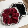 1pc Lace Lace Large Intestine Hair Loop Tied with Ponytail Temperament Headband Retro Meatball Hair Rope Hair Accessory