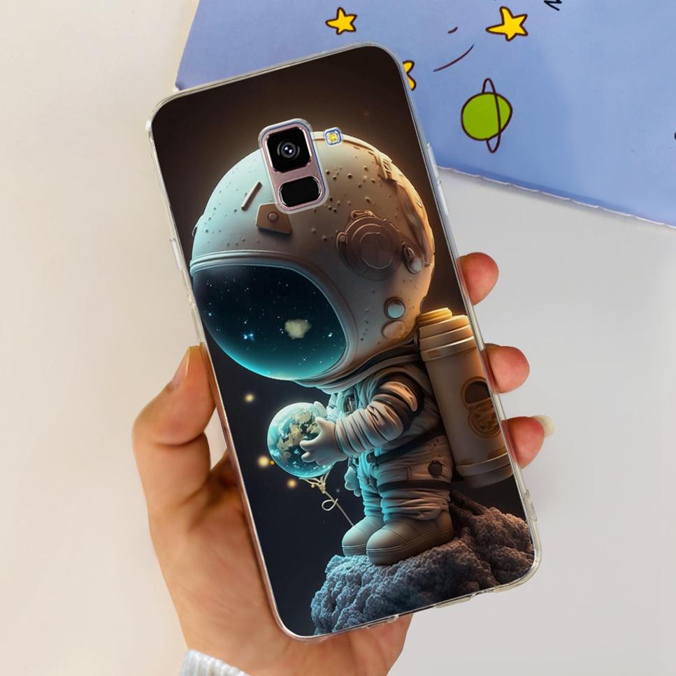 For Samsung Galaxy A8+ A8 Plus Case New Butterfly Flower TPU Soft Silicon Cover For Samsung A8+ 2018 SM-A730F Phone Case Funda
