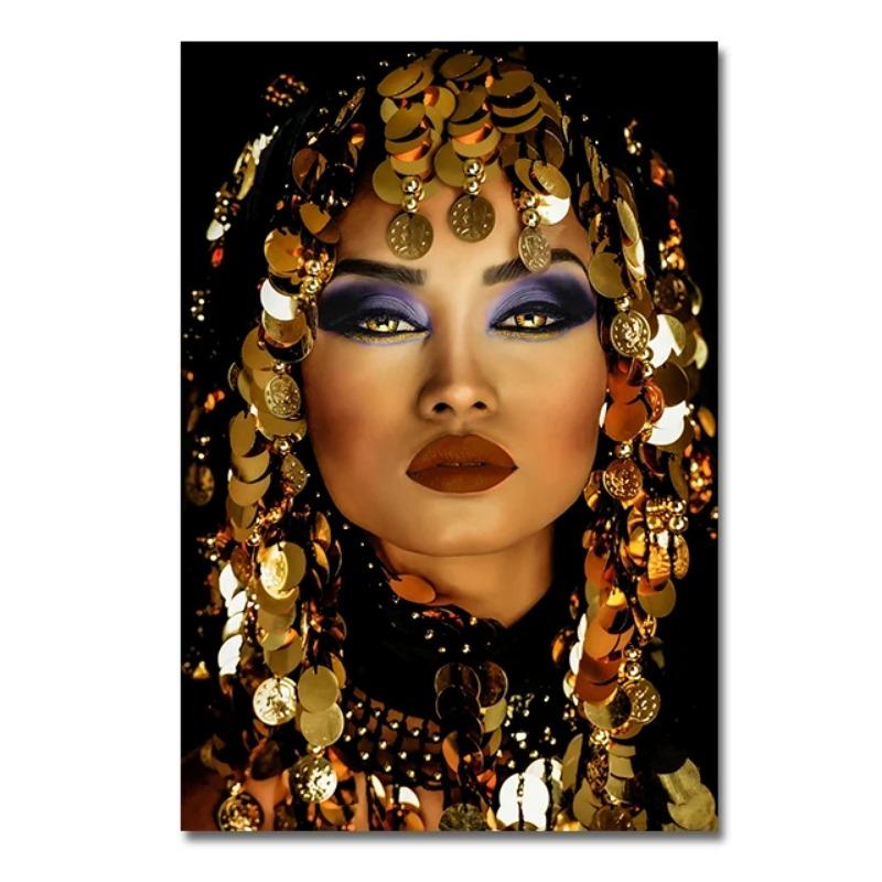 Экзотический шарм, красивая женщина, художественная картина на холсте, модные постеры с персонажами и принты, африканские женщины, настенные художественные фотографии, домашний декор