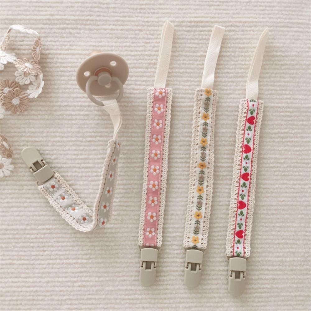 Wooden Clip Soother Holder Ethnic Style Nipple Holder Clips Cute Baby Cloth Pacifier Chain  Baby