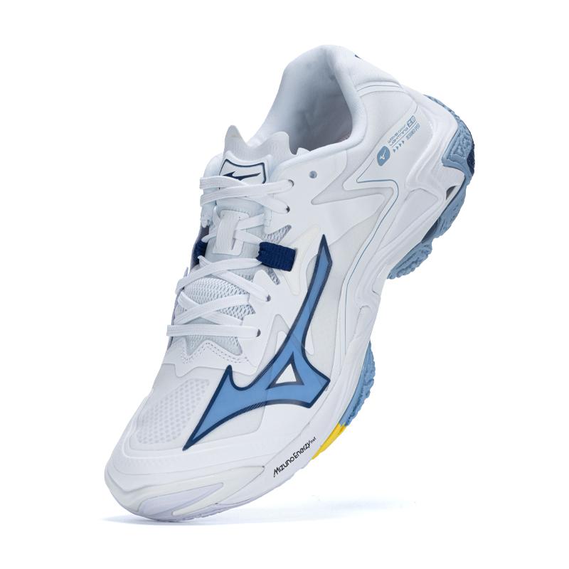 Mizuno Wave Lightning Z8 White Bellwether Blue Unisex Sneakers Bel-Air-Blue V1GA240097