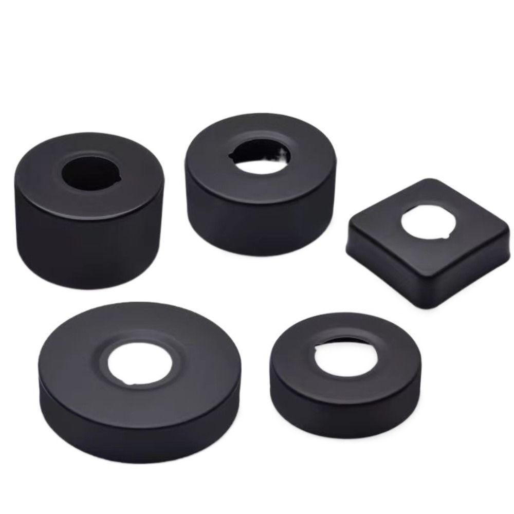 Black Faucet Decorative Cover Chrome Finish Wall Flange Cover New Trim Cover