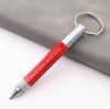 Металлическая многофункциональная шариковая ручка 6-в-1 со стилусом для сенсорного экрана, отверткой и аварийным инструментом.