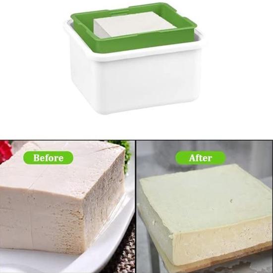 Пресс-коробка для тофу Пресс-коробка для тофу с сушкой для твердого или очень твердого тофу Машинка для приготовления тофу с сушкой для воды, пригодная для мытья в посудомоечной машине