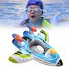 Детский плавательный круг в виде самолета Надувной плавательный круг Сиденье Материал Экологичный