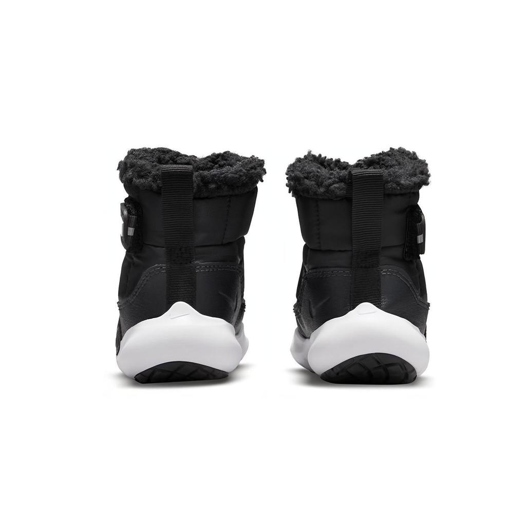 Nike Flex Advance Boot Comfortable Versatile Durable Warm High-Top Walking Shoes Baby Shoes Black DD0303-005