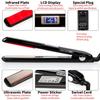 Hair Care Ultrasonic Infrared Hair Straightener with LCD Display Cold Flat Iron Hair No Heating Recovers Damaged Hair Cold Plate Hair Straightener